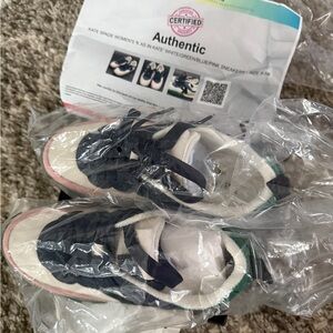 Kate Spade Women's Sneakers in White, Green, and Pink